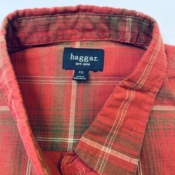 HAGGAR XXL CASUAL BUTTON DOWN Long Sleeve - Picture 2 of 8